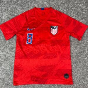 Nike Womens 2019-20 Team USA Away USWNT Red 4 Star Jersey Loco #8 Size Small
